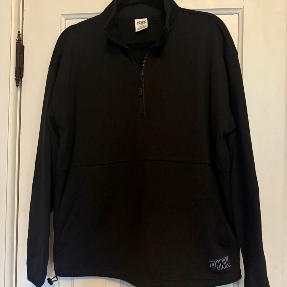 Victoria's Secret Black Zip Up Sweater